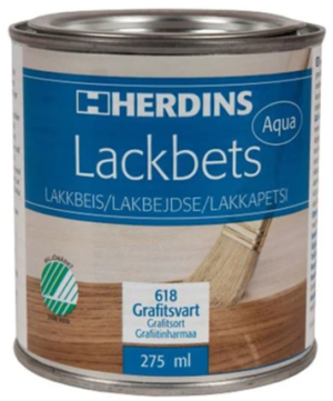 Herdins Lackbets AQUA 618 Grafitsvart, 275ml